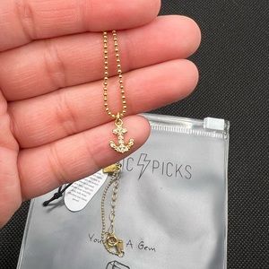 Electric Picks. Anchor Charm necklace. Slightly used.